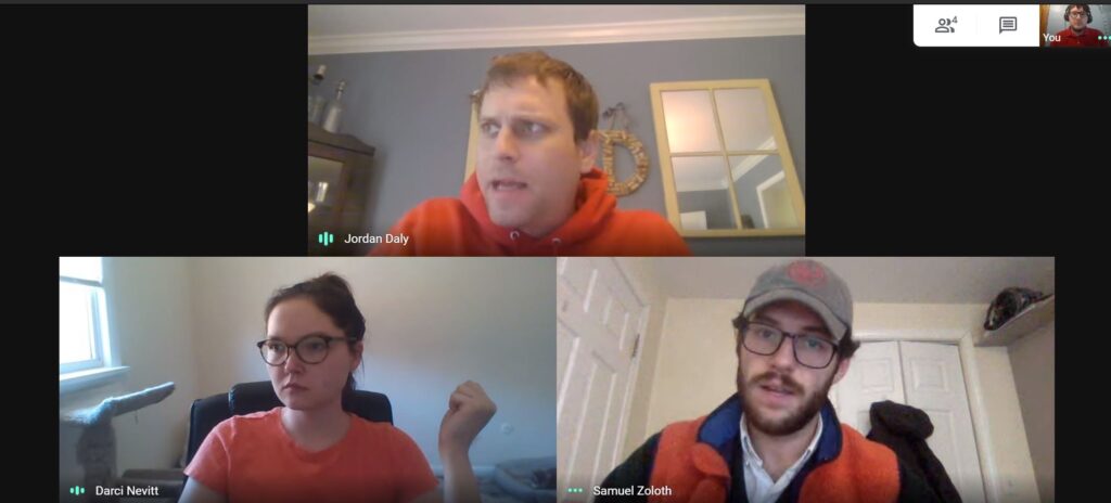 Screenshot of ADK Marketing team's weekly checkin