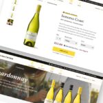 Collage showing the new Sonoma Cutrer ecommerce website.