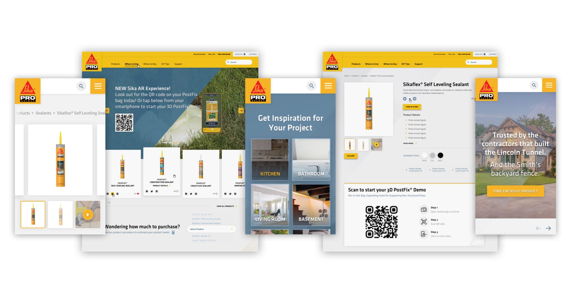 Sika Pro web pages