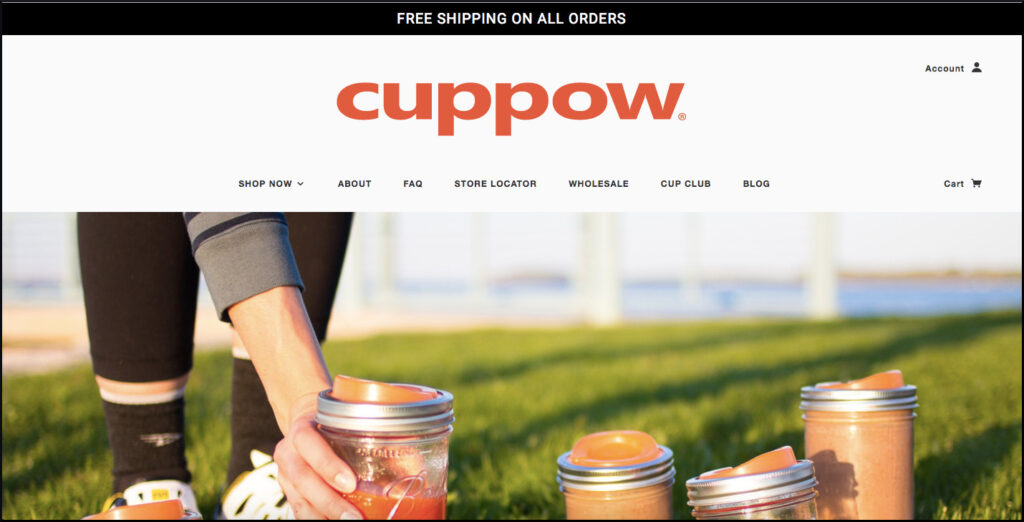 Cuppow home page