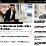 Inc Homepage with a Fresh Tilled Soil article highlighted under the 