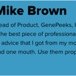 Mike Brown; Head of Product, GenePeeks, Inc.; 