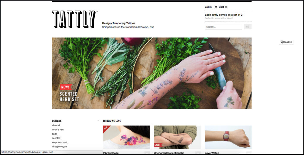 Tattly home page